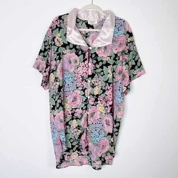 Victoria’s Secret Vintage Gold Label Nightgown Women’s Size Small Floral - Picture 2 of 9